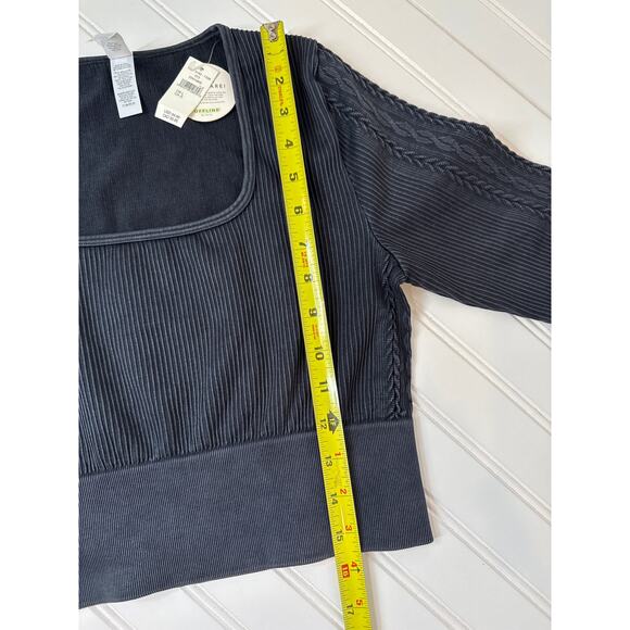 NWT Aerie Sidewalk Seamless Ribbed Crop Tee & Goals High Rise Leggings Bundle L - Picture 6 of 12